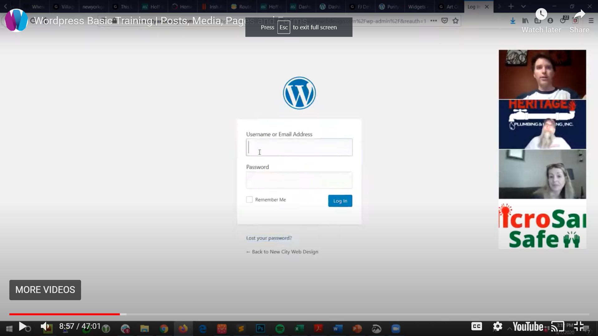 WordPress Basic Training – Part 1